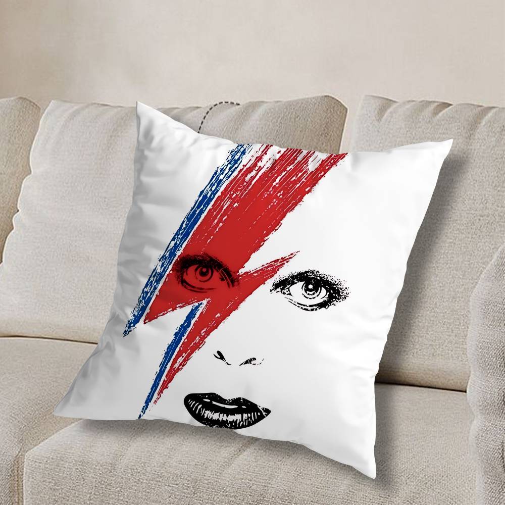 Osobnost D-David Bowie Povlak na polštář Povlak na polštář Obývací pokoj Pohovka Potah na polštář Vhodné pro Domácí Ložnici Dekorace místnosti