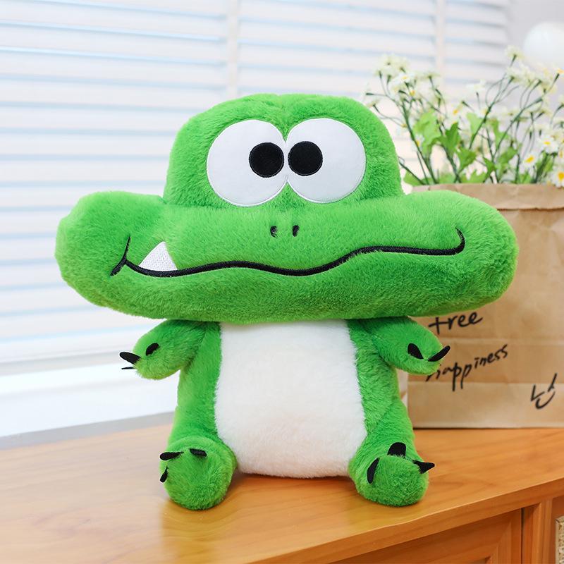 

Большая Забавная Плюшевая Подушка-Крокодил с Большими Глазами - Домашнее Украшение и Игрушка-Подушка для Спины 30cm [0.3kg]
