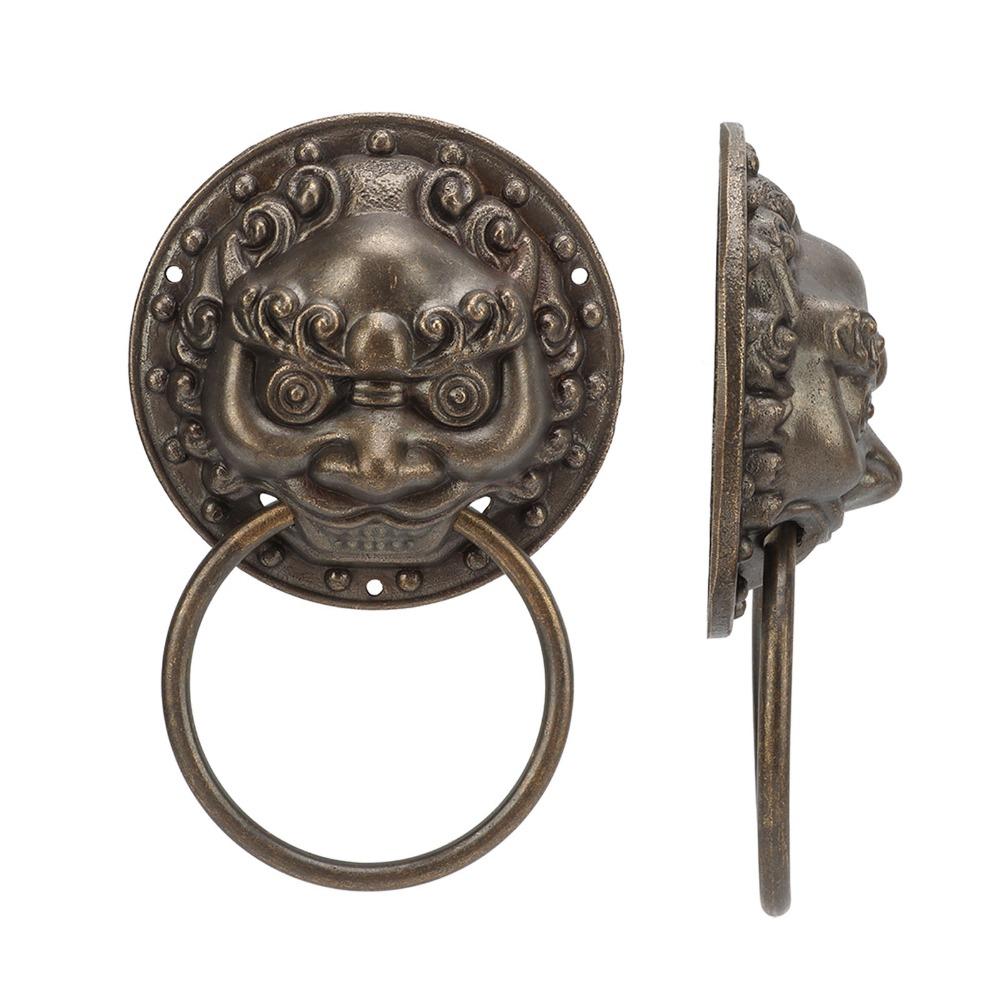 Bronze Antique Door Knocker Brass Door Handles Cabinet handle Decorative Knob  Home Furniture