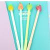 Creative Kawai Stationery Cute Little Fresh Fruit Pie Gel Pen Pear Fruit Head Marker Refill Office School Supplies Lovely Gift