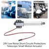 Small Electric Linear Actuator 24V Low Noise Short Circuit Protection Telescopic Small Motion Actuator Easy to Use
