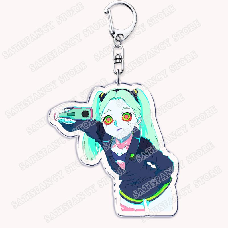 Portachiavi Anime Cyberpunk per Donne Accessori Borsa Edgerunners Rebecca Lucy Gloria Faraday Portachiavi Gioielli Fan Amici Regali