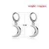 Accessories, Fashion Pop Three-dimensional Crescent Ear Buckle Earrings, Retro Geometric Trend Earrings