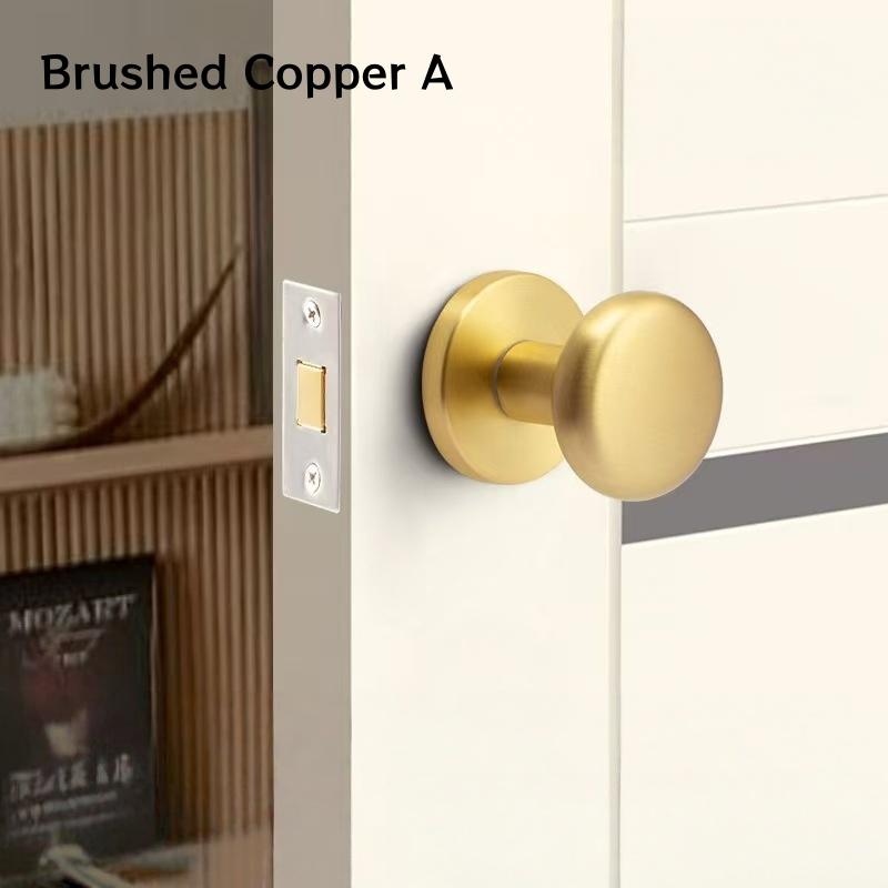 Modern Single-Sided Wooden Concealed Door Lock Zinc Alloy Door Handle With Integrated Deadbolt Lock Door Knob With Twist