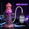 Ejaculation Monster Dildo Soft Silicone Penis Inflatable Big Knot Dildos Squirting Strong Sucker Dick Sex Toy for Women Men 18+