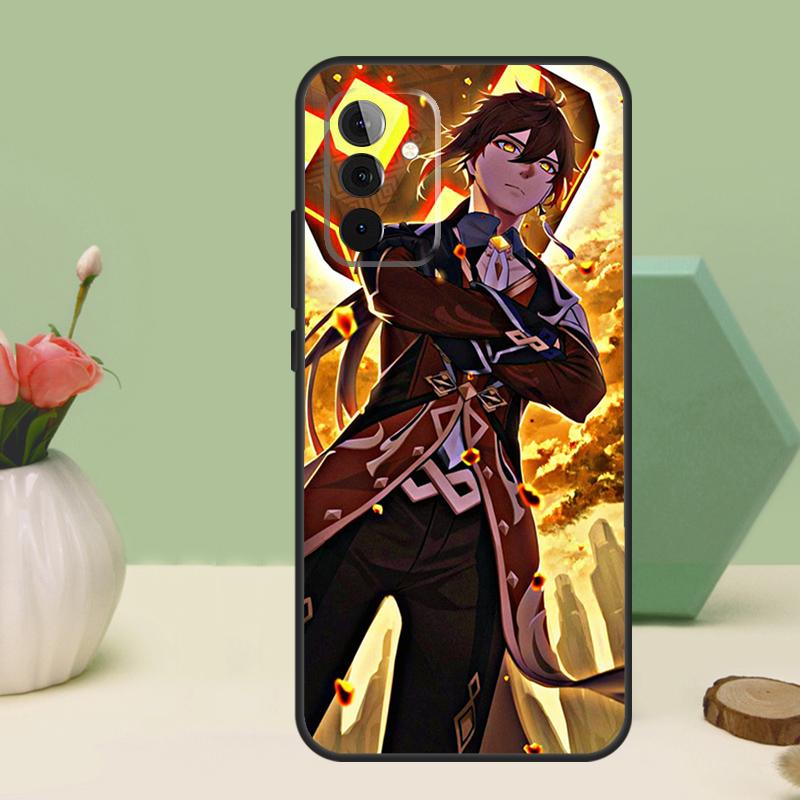 zhongli genshin impact For Samsung Galaxy A16 A55 A35 A15 A32 A12 A22 A52 A54 A34 A14 A56 A36 A26 A13 A53 A06 Case