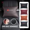 BBEI1 Car Logo Headrest Neck Support Seat Adjustable Neck Pillow Interior Accessories For Cerato Soul Venga Forte Spectra Sedona