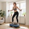 Vibration Plate, Lights, Bluetooth, 3 Programs, 99 Speeds, Remote, 47 x 32 x 12 cm, Black