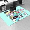 Office Rug Hello Kitty, Sanrio Characters Anti-Slip Rug, Machine Washable for Living Room, Bedroom, Office, Multiple Sizes, Bedroom Mat, Decorative Ma