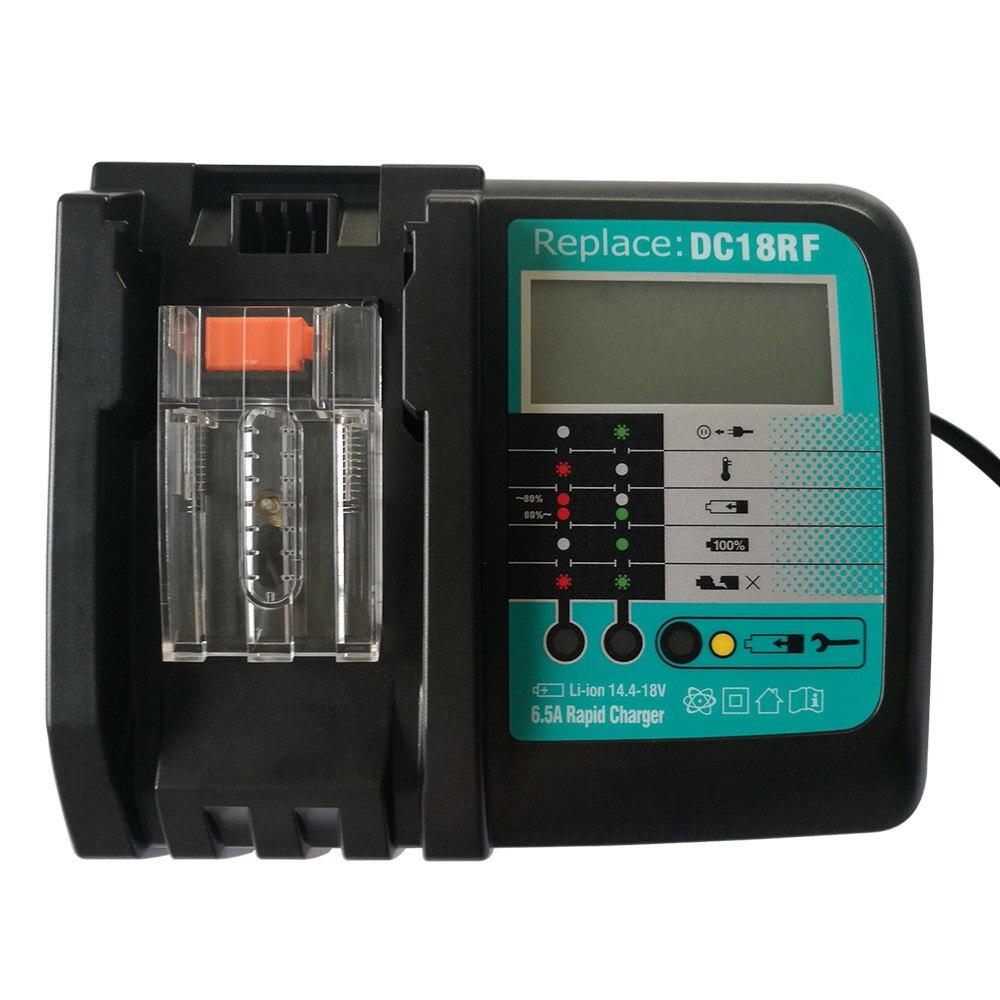 

Зарядное устройство для Makita 14.4v 18v Bl1830 Bl1430 DC18rc DC18ra EU Plug Вентилятор охлаждения 6.5a DC18rf Бесплатная доставка