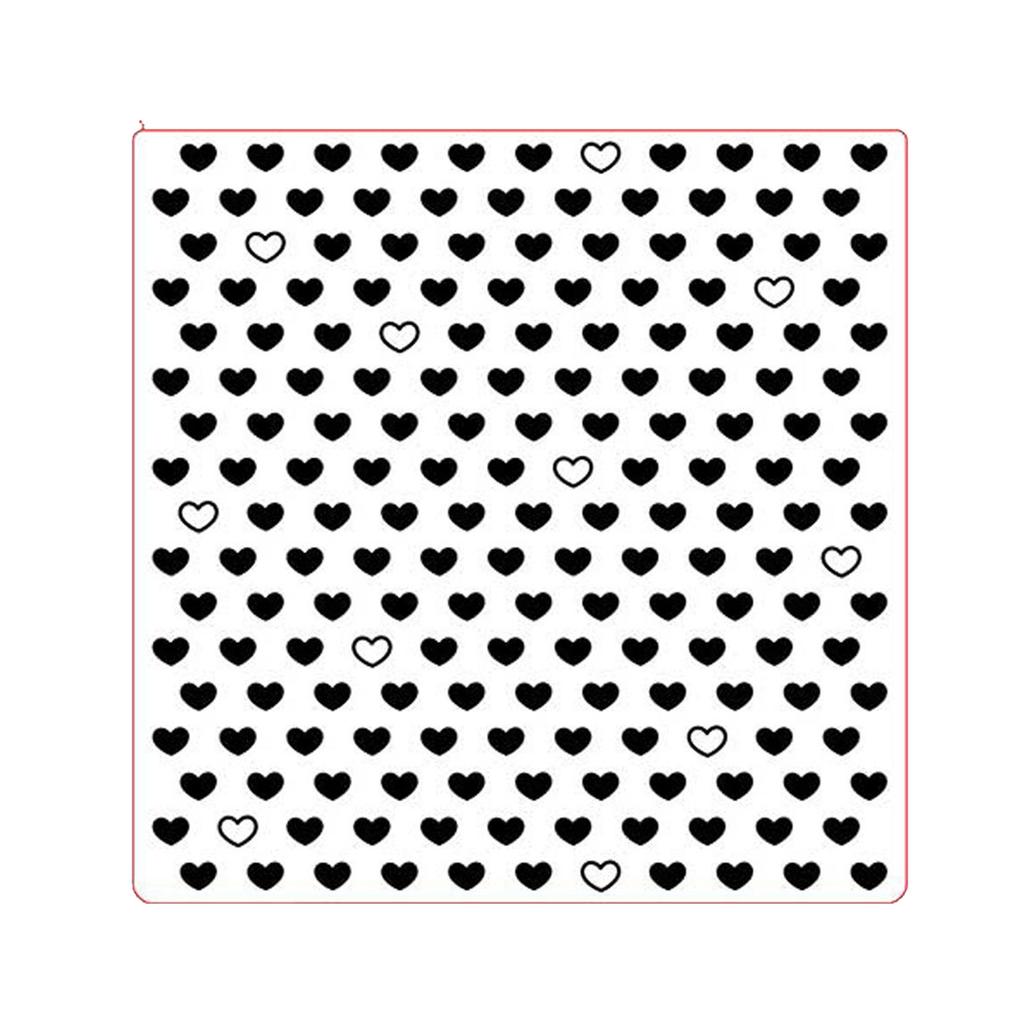 Heart Embossing Folder Embossing Stencils Plastic Embossing Templates for Christmas Card Making Scrapbooking DIY Album