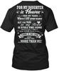Für meine Tochter im Himmel verberge ich Tränen T-Shirt Hergestellt in USA Größe S bis 5XL