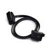 Dual Female Y Splitter Elbow 16Pin OBD 2 Extender ODB OBD2 Cable 16 Pin Male To Female Flat Noodle OBD2 Extension Cable