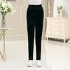 Winter Thicken Velvet Pencil Pants Women's High Waist Plush Fleece Lined Ankle-length Pantalons Slim Leggings