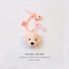 Cute Puppy Plush Keychain for Women - Small, Fresh Design for Car or Backpack