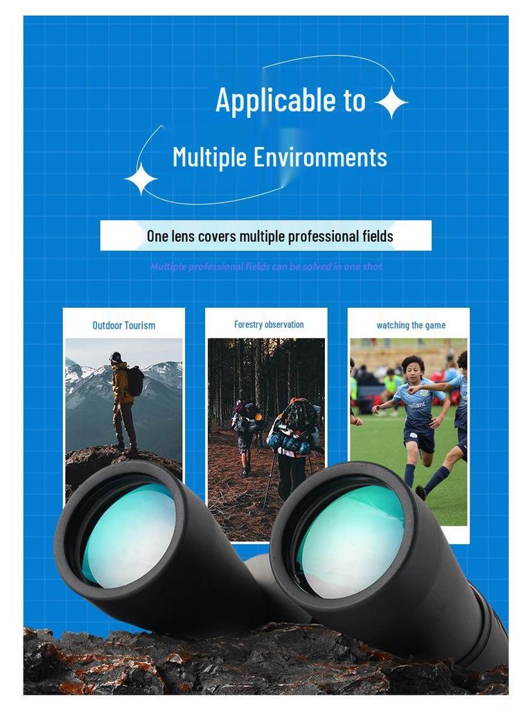 10-380x100 HD Variable Power Night Vision Binoculars for Outdoor Concerts