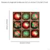 9 Pack 2.3inch Christmas Tree Balls for Holiday Decoration