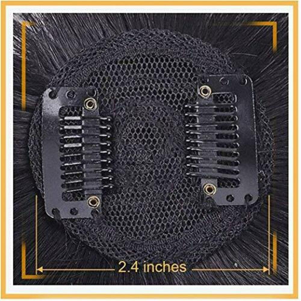 Beauty 100% Human Hair Wig Hair Styling Tool Thin Hairpiece Toupee Hair Topper Clip On Cranial Roof