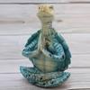 Tartaruga Yoga, Statuetta Meditazione Decorazione per la Casa, Tartaruga Creativa da Meditazione da Spiaggia per Collezione Regalo Casa Ufficio Decorazione Giardino Primavera Estate