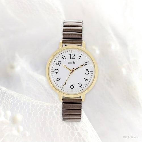 Fieldwork Women's Analog Watch with Bellows Strap, Stainless Steel, Dark Brown, Maruru, YM118-4