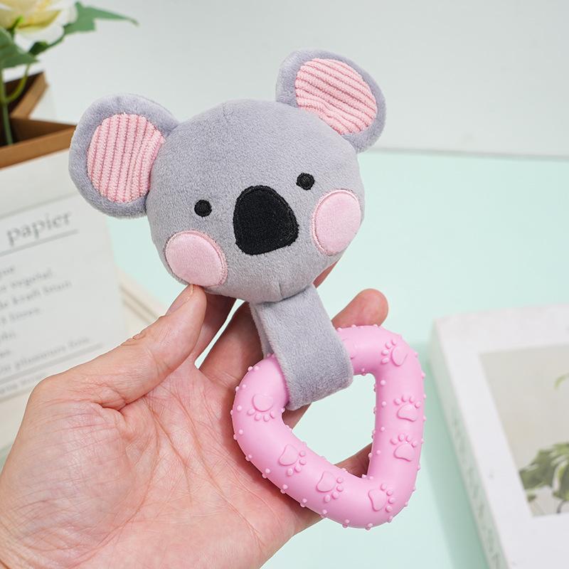 

Pet Chew Toys Elephant Tiger Chew Dog Teething Toy Chew Stick Bite Resistant Fun Leak Proof Food Toy Pet Teether Cleaner Stick 16cm