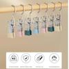 30Pcs Stainless Steel Wardrobe Clothes Clip Hangers with Hook Hanging Clothes Clip  Hats