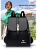 2025 Women's Versatile Korean Style Soft Leather Backpack - Large Capacity, Simple Design
