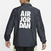 Air Jordan Embroidered Swoosh Logo Sports Jacket Men Outerwear Black CZ4825-084