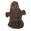 Pet Bathrobe Warm Flannel Quick Drying Dog Hooded Bath Towel with Hood for Puppy Small Dogs CatsXL