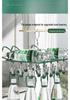 Rotatable Stainless Steel Clothes Drying Rack with 18 Windproof Rubber-Coated Clips for Socks and Underwear