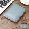 Mens RFID Blocking Leather Card Holder Wallet With Passport Compartment Full-Grain Cowhide Multi-Slot Organizer Daily Use