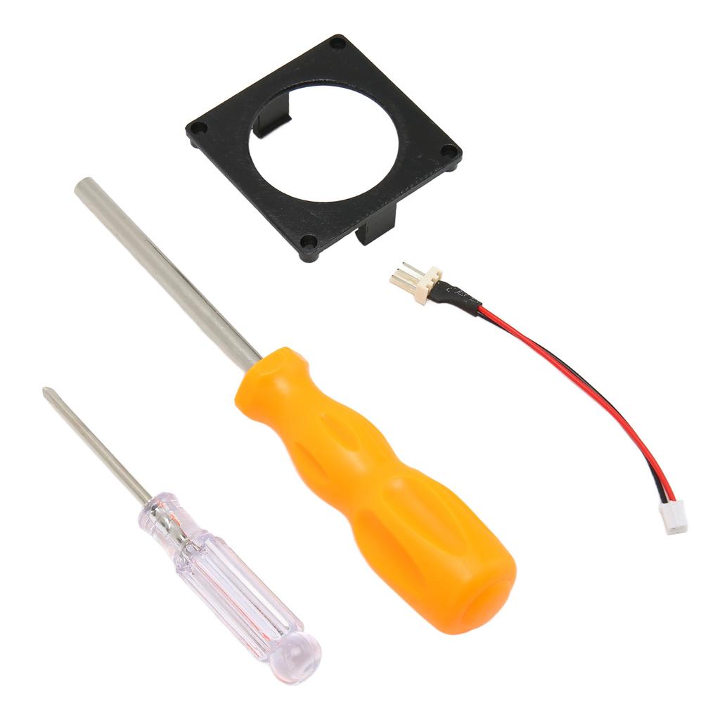 Fan 3D Print Mount Kit Replacement Game Console Cooling Fan Frame Kit for Gamecube Noctua Black