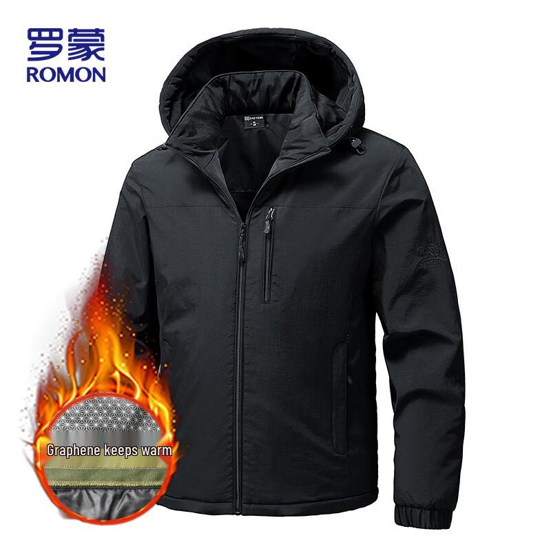 

ROMON Men s Hooded Winter Cotton Padded Jacket 8893 2XL