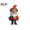 Ornamental Tree Decorations Christmas Ornaments Cartoon Snowman/Santa Xmas Hanging Decoration Holiday Unique Gifts Acrylic Decor for Valentine's