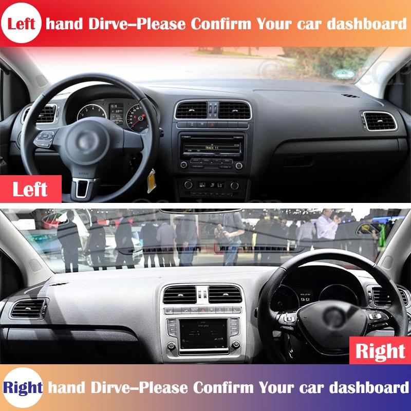 For Volkswagen VW POLO 6R 6C 2009~2017 5 MK5 Anti-Slip Dashboard Cover Protective Pad Car Accessories Sunshade Carpet 2016 2015