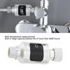 Shower Thermometer Waterproof LED Digital Display Faucet Water Temperature Monitor with 1/2 Inch Nut for Home Bathroom Bathtub