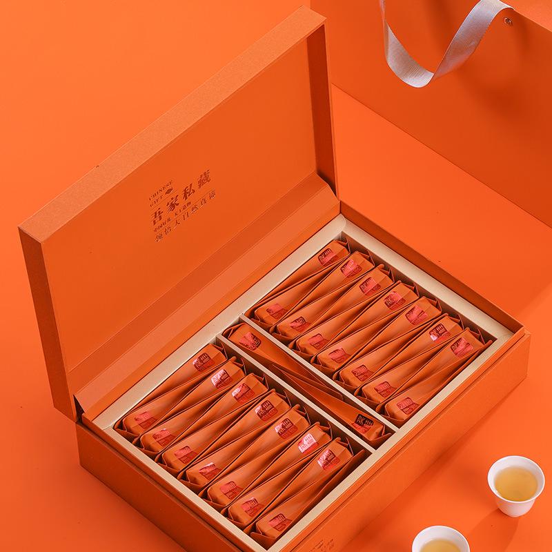 Da Hong Pao Jin Jun Mei Tea Gift Display Box - Half Jin Capacity