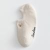 Ladies Summer Cute Cartoon Bear Embroidered Non Slip Heel Shallow Mouth Invisible Boat Socks