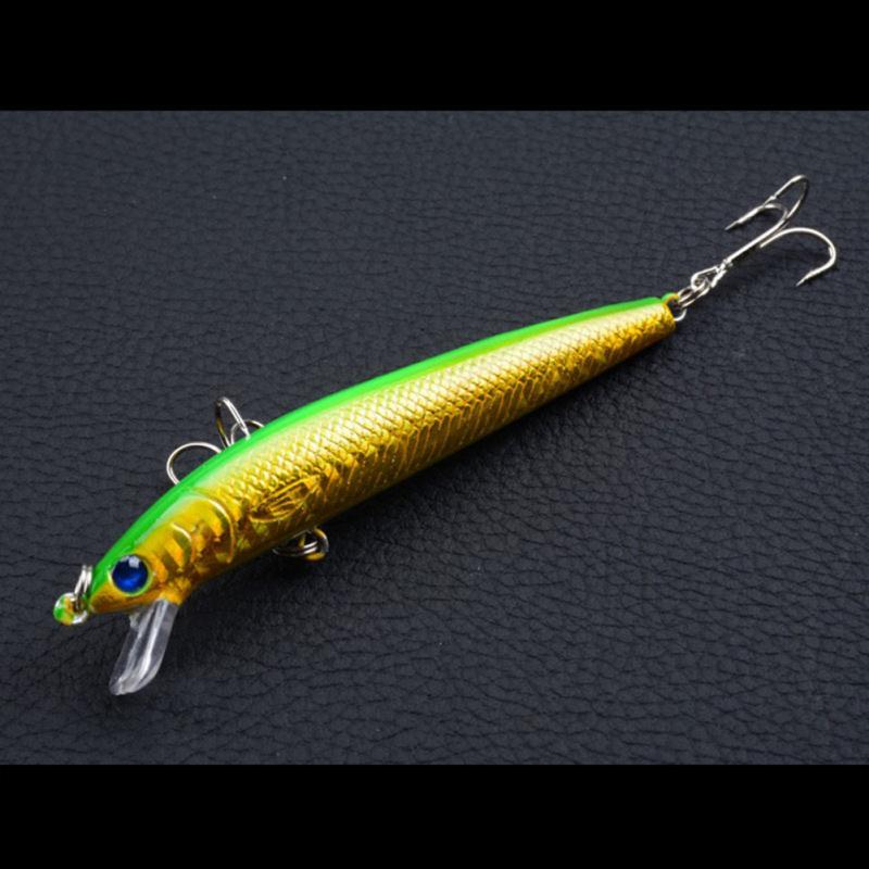 Angelköder 10-farbiger Minnow Bionischer Köder 9,5cm/8,5g Köder Kunststoff Hartköder Für Meeresangeln