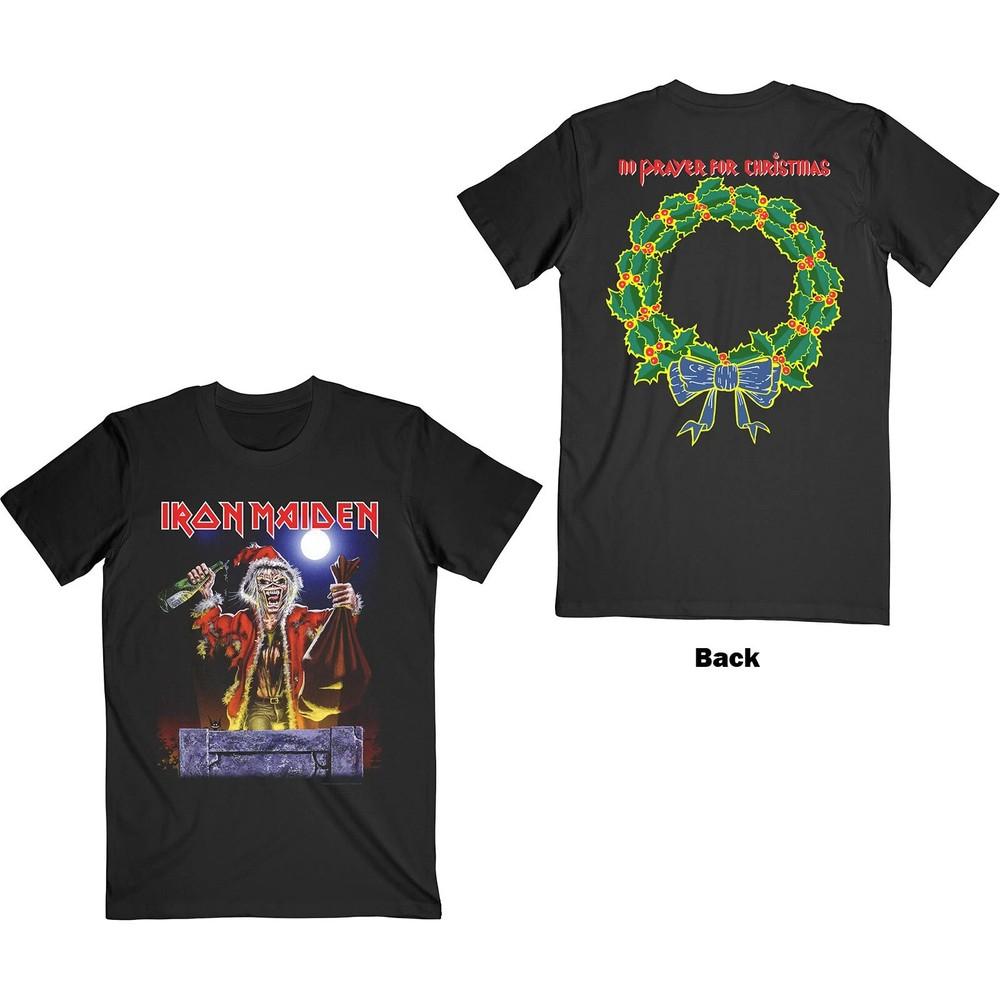 Iron Maiden Unisex T-Shirt No Prayer For Christmas Vintage Rock Band Tee Unisex T-Shirt M