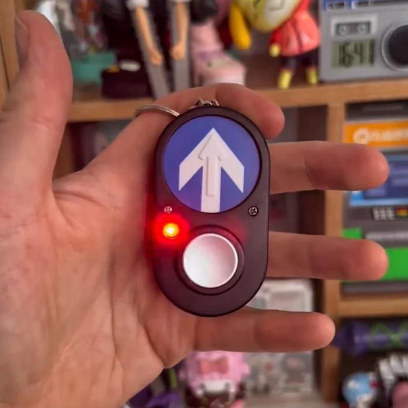 Australischer Bürgersteig Ampelknopf Schlüsselanhänger Geräusch Zubehör Handheld Drücken Um Geräusch Zu Machen Schlüsselanhänger Gedenk Lustig 2 black