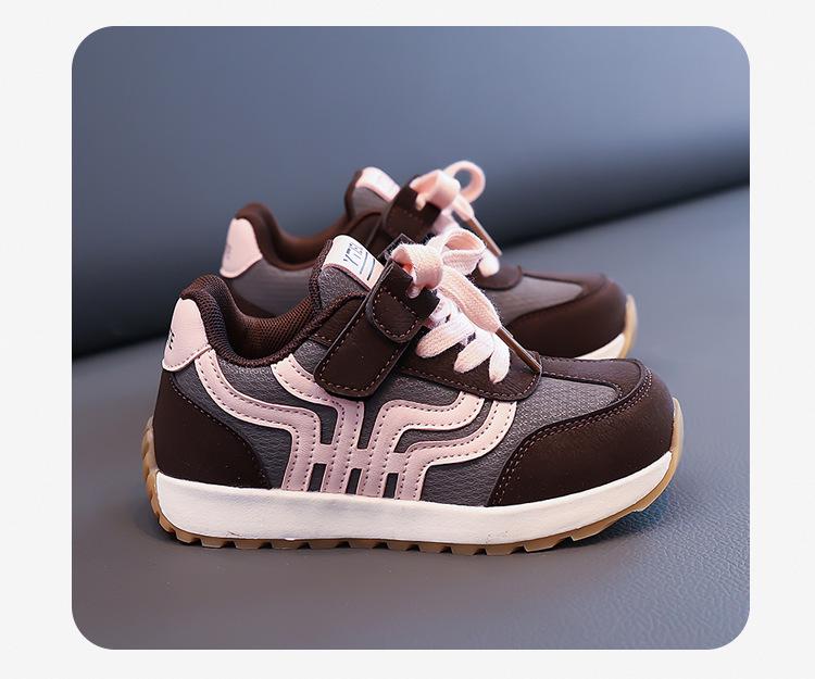 Autumn 2025 Kids' Lightweight Leather Casual Shoes - Unisex German Trainer Style