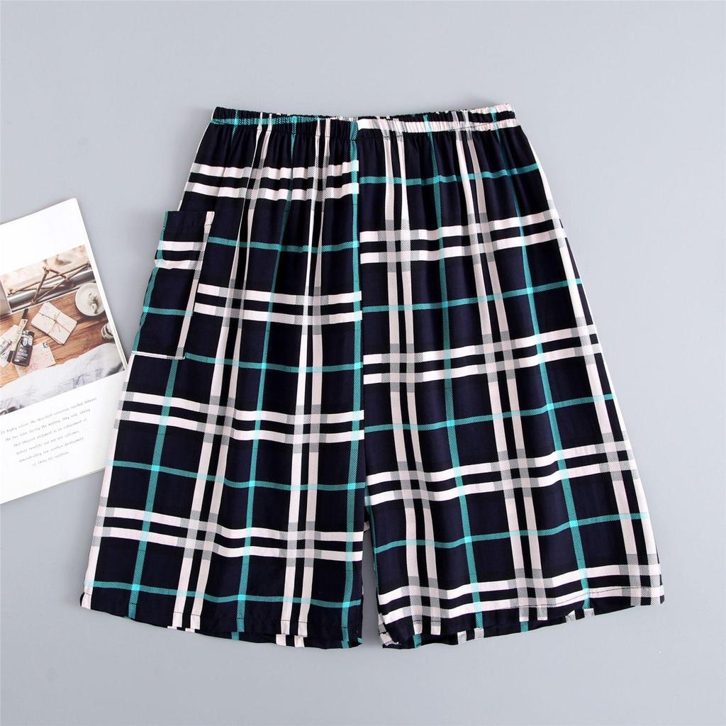 Summer Printed Ultra-thin Men's Shorts Beach Pants Home Pants Enlarged Casual Shorts Sleeping Pants