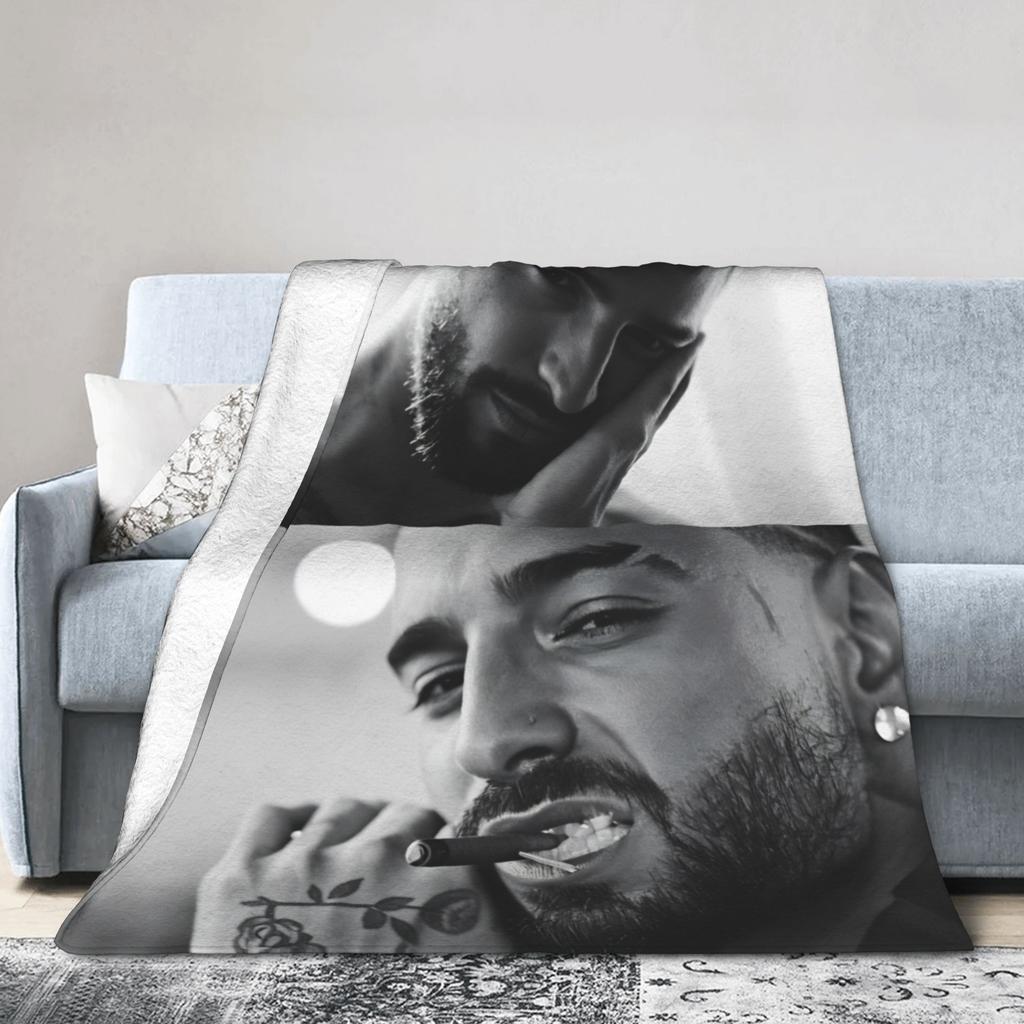 Maluma Singer Soft Warm Blankets Students Plush Bedding Throws Graphic Bedroom Flannel Bedspread Sofa Bed Cover