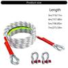 Strong High Load Bearing Tow Strap Recovery Belt, 10 Ton, Equipped with Safety D Rings and Night Reflective Technology