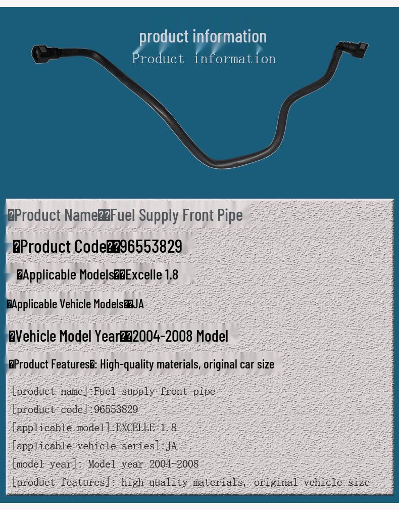 Buick Excelle 1.8 Fuel Hose & Filter Assembly