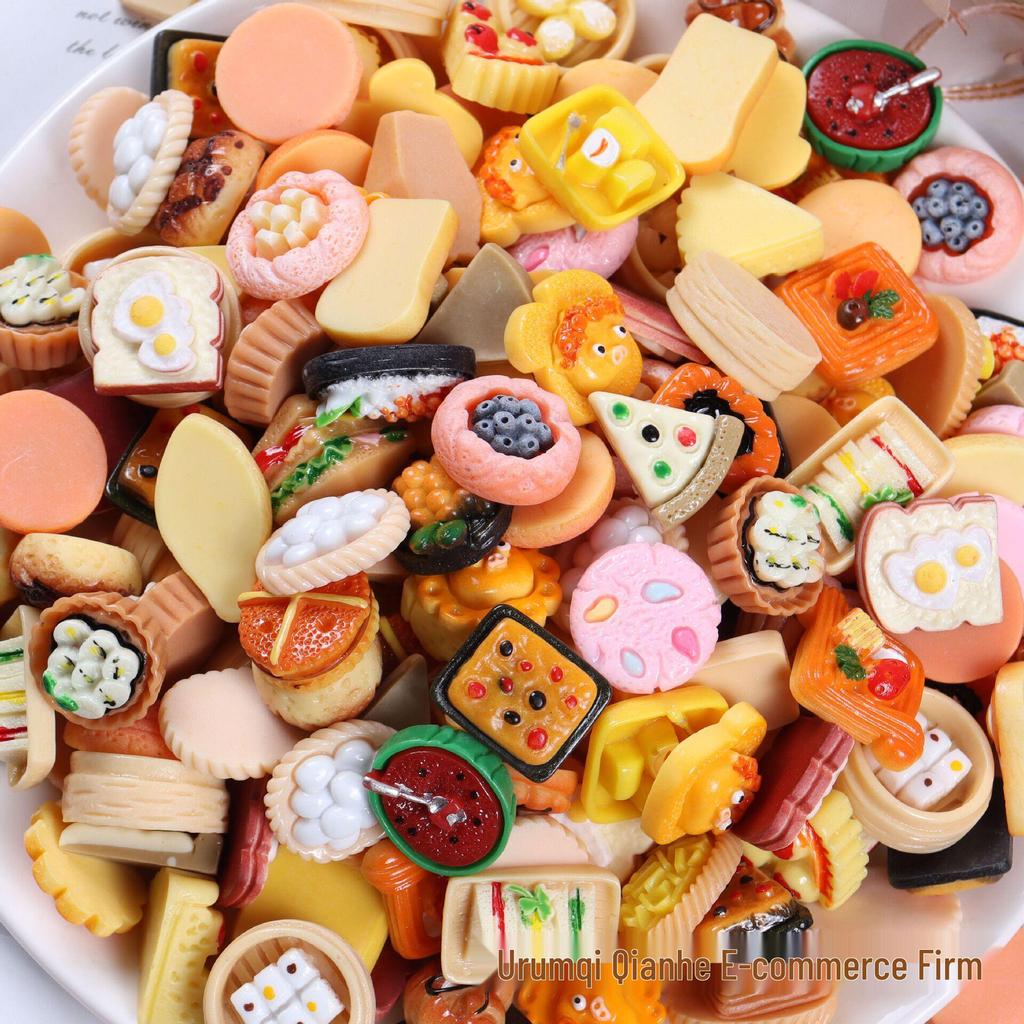 Miniature Toy Beverage Bottles with Cartoon Stickers - Resin Accessories for Convenience Store Display