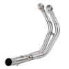 Motorcycle Full Exhaust System Vent Front Pipe Link for Yamaha MT 07 FZ 07 2014 2017(Straight)