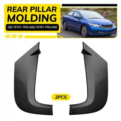 Rear Pillar Molding Garnish Door LH&RH Side For 12-15 Civic Honda 72761-TR3-A00