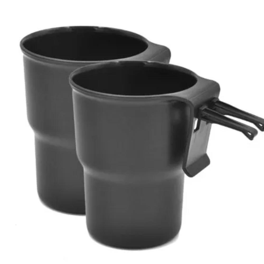 

Porte-gobelet d eau pour voiture, 2 pièces, support pour téléphone portable, support pour boissons, poubelle, sortie d air, chaise, accoudoir 2PCS BLACK
